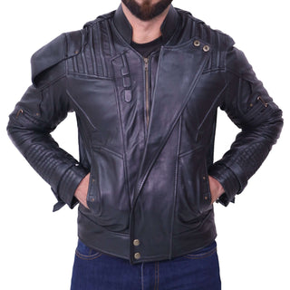 Chris Pratt's Black Leather Jacket