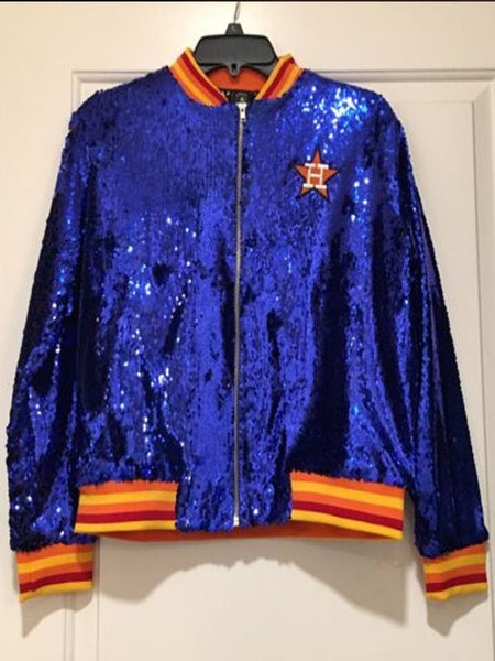 Houston Sequin Astros Glitter Jacket - UrbanJacket