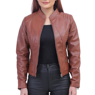 Womens Brown Padded Jacket
