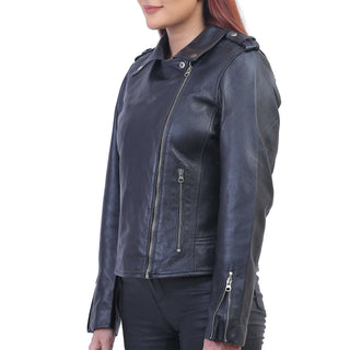Jane Black Biker Leather Jacket