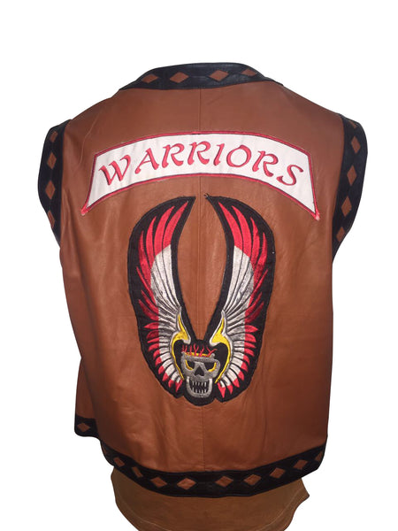 letra Confiar bicapa The Warriors Movie Real Leather Vest - UrbanJacket