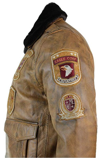 Aviatrix Women Brown Leather Jacket