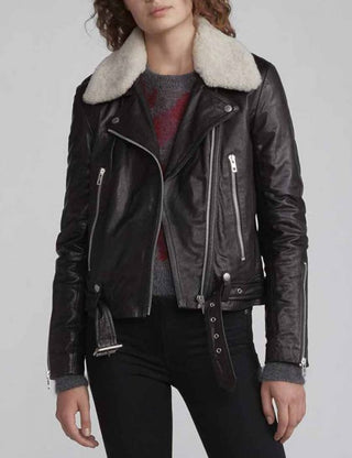 Love Life Sara Yang Black Leather Jacket