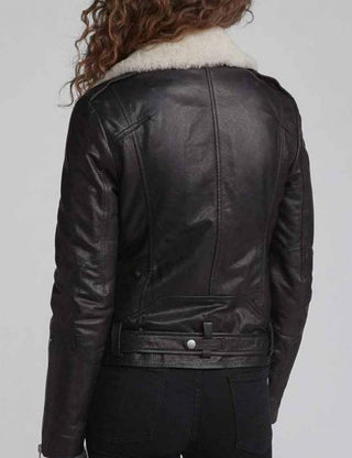 Love Life Sara Yang Black Leather Jacket