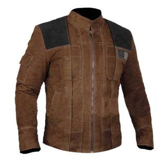 Solo A Star Wars Story Light Brown Motorcycle Suede Jacket