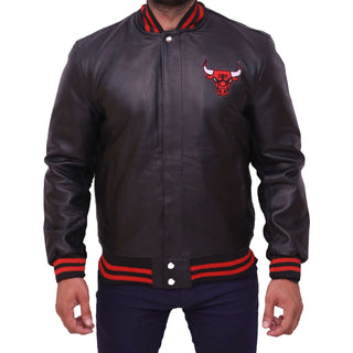 Chicago Bull Black Vintage Bomber Jacket