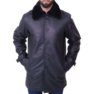 Black Fur Collar Blazer Coat