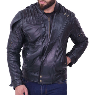 Chris Pratts Star Lord Black Leather Jacket