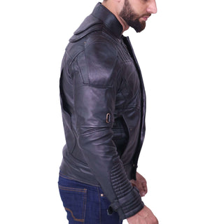 Chris Pratt's Star Lord Black Leather Jacket