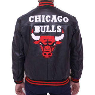 Men’s Chicago Bull Black Vintage Bomber Jacket