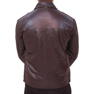 Men's Vintage Brown Leather Jacket