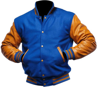 Blue And Gold Letterman Jacket