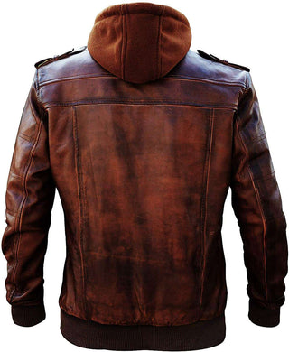 Cafe Racer Brando Vintage Motorcycle Leather Jacket