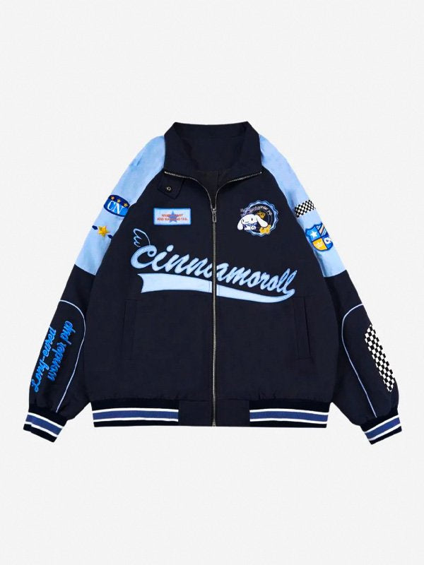 Womens Sanrio Cinnamoroll Blue Racing Jacket - UrbanJacket