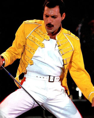Freddie Mercury Concert Yellow Leather Jacket