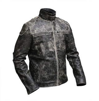 Men's Black Genuine Leather Jacket