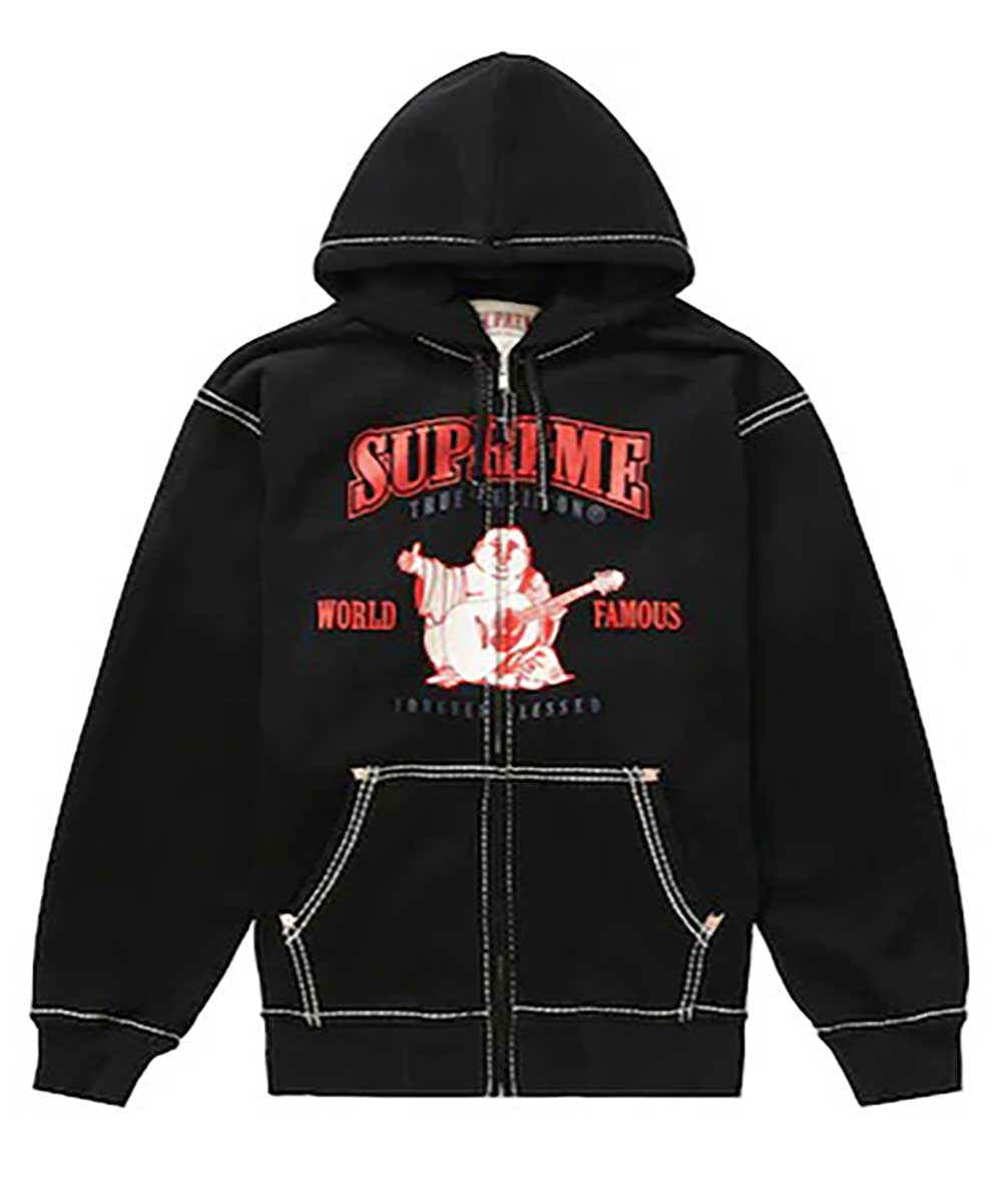 Buy The Supreme True Religion Black Hoodie