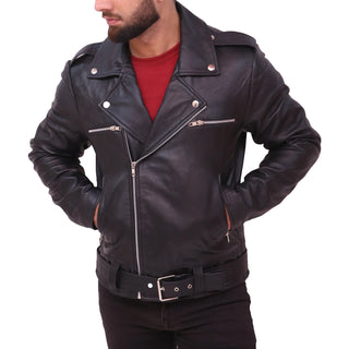 The Walking Dead Negan Jeffrey Black Leather Jacket
