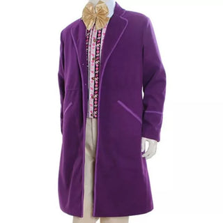 willy wonka purple coat