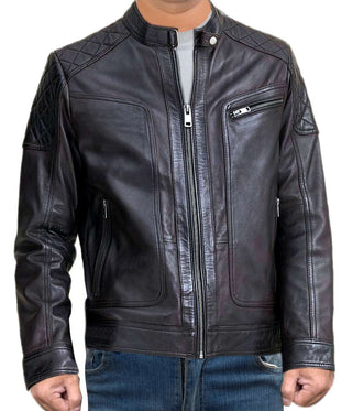 Biker Style Motorbike Leather Jacket