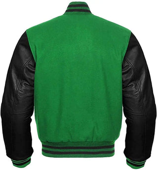 Green And Black Letterman Jacket