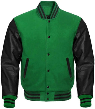 Green And Black Varsity Jacket