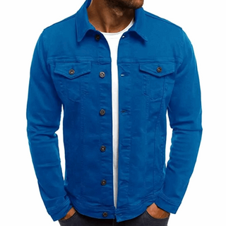 Men's Royal Blue Denim Jacket