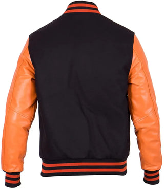 Varsity Jacket Black And Orange 