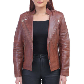 women brown jacket