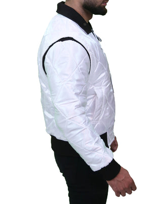 Ryan Gosling Drive Scorpion White Jacket