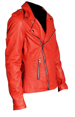 Women Riverdale Southside Serpent Red Leather Jacket