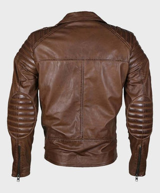 Mens Brown Motorcycle Leather Jacket