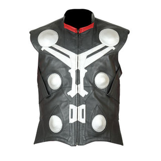 Thor Avengers Age of Ultron Black Leather Vest