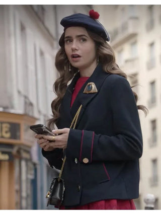 Emily Cooper Emily in Paris Blue Coat