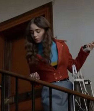 Emily In Paris Lily Collins Brown Jacket