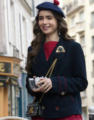 Emily Cooper Emily in Paris Blue Coat