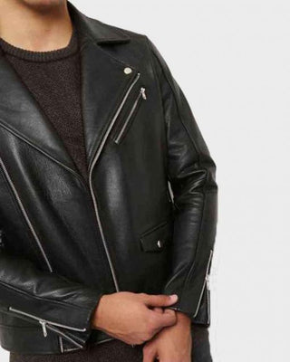 The Kissing Booth 2 Noah Flynn Black Leather Jacket