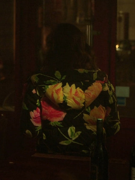 Emily in Paris Lily Collins Floral Coat