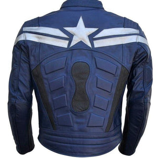 Chris Evans Captain America The Winter Soldier Blue Jacket