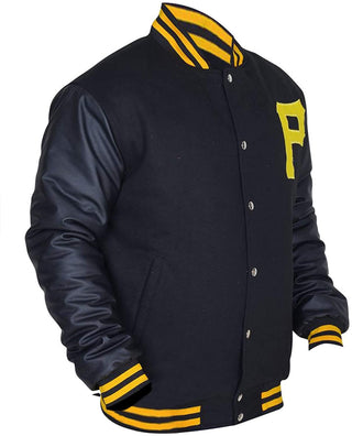 Pittsburgh Pirates P Logo Majestic Varsity Jacket