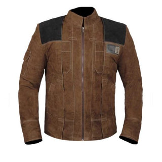 Solo A Star Wars Story Light Brown Motorcycle Suede Jacket
