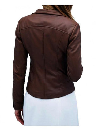 Arrow TV Series Lyla Michaels Brown Leather Jacket