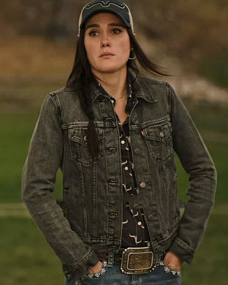 Yellowstone S04 Mia Black Denim Jacket