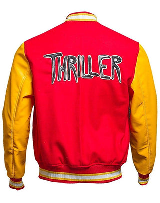 Michael Jackson Thriller M Logo Varsity Jacket
