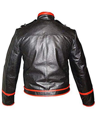 Freddie Mercury  Black & Red Leather Jacket