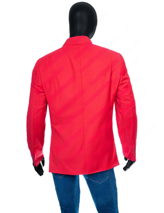 the weeknd red suit jacket