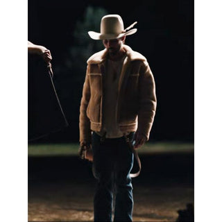 Yellowstone Season 4 Walker Ryan Bingham Shearling Jacket